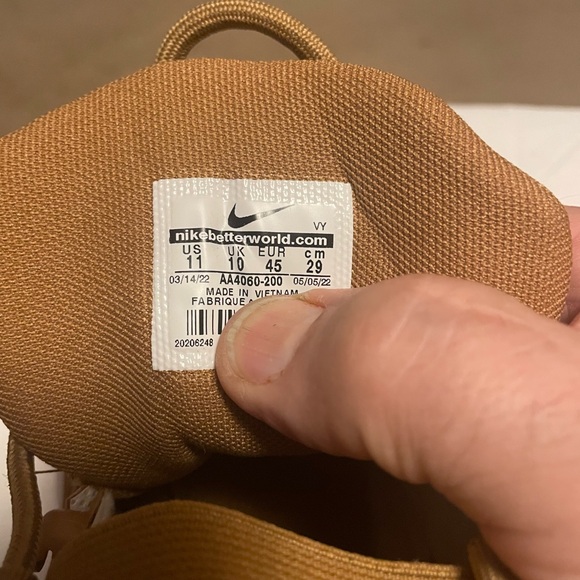 Nike Air More Uptempo Flax AA4060-200 men’s size 11 - Picture 8 of 8